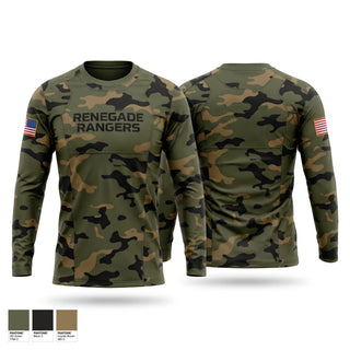 Long Sleeve Performance Shirt, Renegade Rangers, Army, Teamtime, Team time, sublimation, custom sports apparel, team uniforms, spirit wear, spiritwear, sports uniforms, custom shirts, team store, custom team store, fundraiser sports, apparel fundraiser