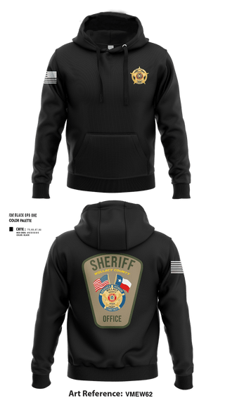 Hoodie, Willacy County Sheriff's Office, Police, Teamtime, Team time, sublimation, custom sports apparel, team uniforms, spirit wear, spiritwear, sports uniforms, custom shirts, team store, custom team store, fundraiser sports, apparel fundraiser