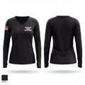 McDonough County Sheriff’s Office 14969610 Women's Long Sleeve V-neck Shirt - 1