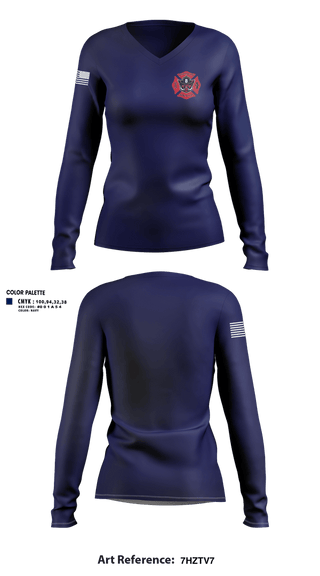 Womens Long Sleeve Vneck Shirt, Jefferson Twp Fire, Fire Department, Teamtime, Team time, sublimation, custom sports apparel, team uniforms, spirit wear, spiritwear, sports uniforms, custom shirts, team store, custom team store, fundraiser sports, apparel fundraiser