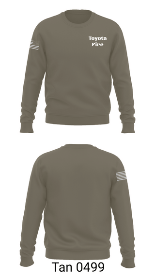 Crew Neck Sweatshirt, Toyota Fire, Fire Department, Teamtime, Team time, sublimation, custom sports apparel, team uniforms, spirit wear, spiritwear, sports uniforms, custom shirts, team store, custom team store, fundraiser sports, apparel fundraiser