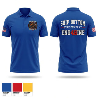 Short Sleeve Performance Polo, Ship bottom fire company, Fire Department, Teamtime, Team time, sublimation, custom sports apparel, team uniforms, spirit wear, spiritwear, sports uniforms, custom shirts, team store, custom team store, fundraiser sports, apparel fundraiser