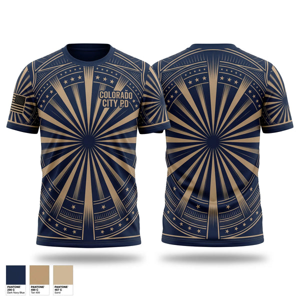 Short Sleeve Performance Shirt, Colorado City PD, Police, Teamtime, Team time, sublimation, custom sports apparel, team uniforms, spirit wear, spiritwear, sports uniforms, custom shirts, team store, custom team store, fundraiser sports, apparel fundraiser