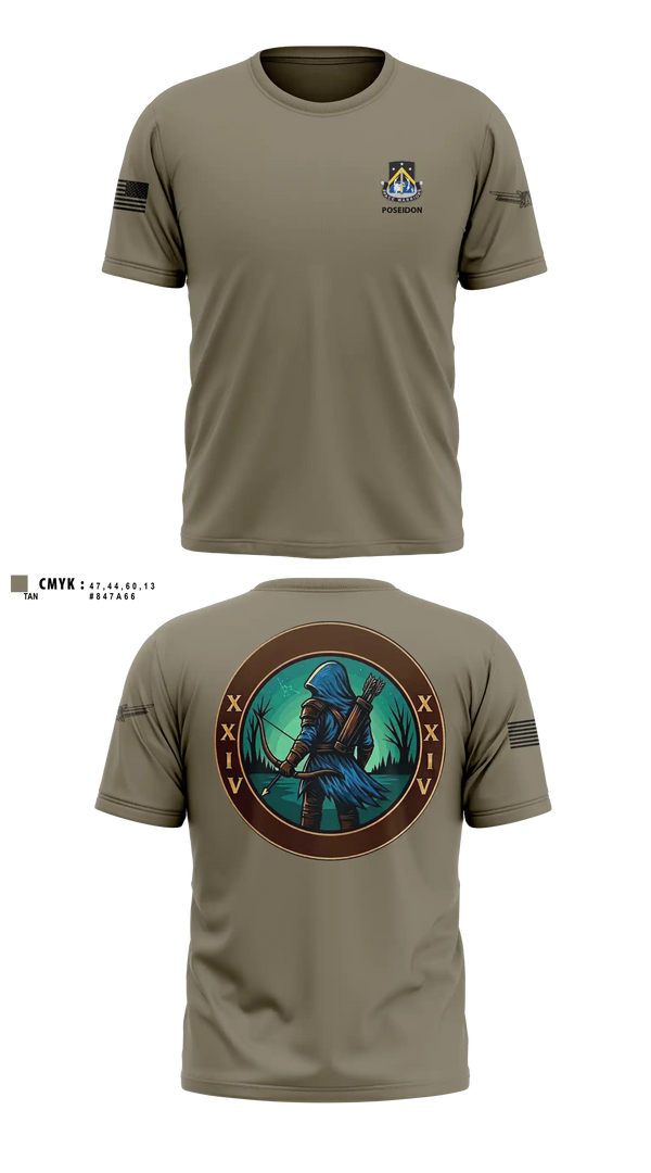 Old School Cotton Shirt, 24TH MDSB, Army, Teamtime, Team time, sublimation, custom sports apparel, team uniforms, spirit wear, spiritwear, sports uniforms, custom shirts, team store, custom team store, fundraiser sports, apparel fundraiser