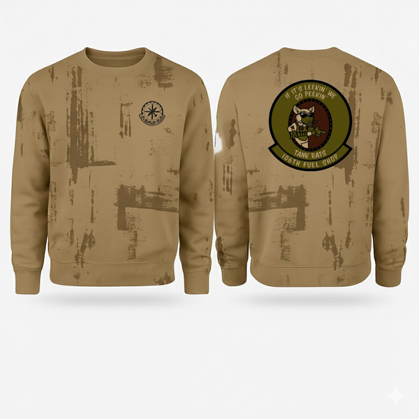 Crew Neck Sweatshirt, 106 Fuels Shop, National Guard, Teamtime, Team time, sublimation, custom sports apparel, team uniforms, spirit wear, spiritwear, sports uniforms, custom shirts, team store, custom team store, fundraiser sports, apparel fundraiser