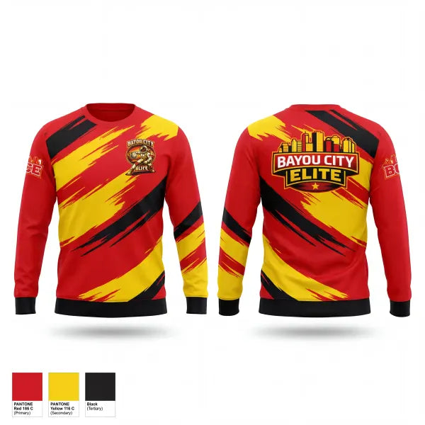 Long Sleeve Performance Shirt, Bayou City Elite Academy, Men's Basketball, Teamtime, Team time, sublimation, custom sports apparel, team uniforms, spirit wear, spiritwear, sports uniforms, custom shirts, team store, custom team store, fundraiser sports, apparel fundraiser