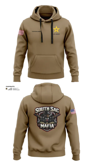 Hoodie, SAC SOUTH, Army, Teamtime, Team time, sublimation, custom sports apparel, team uniforms, spirit wear, spiritwear, sports uniforms, custom shirts, team store, custom team store, fundraiser sports, apparel fundraiser