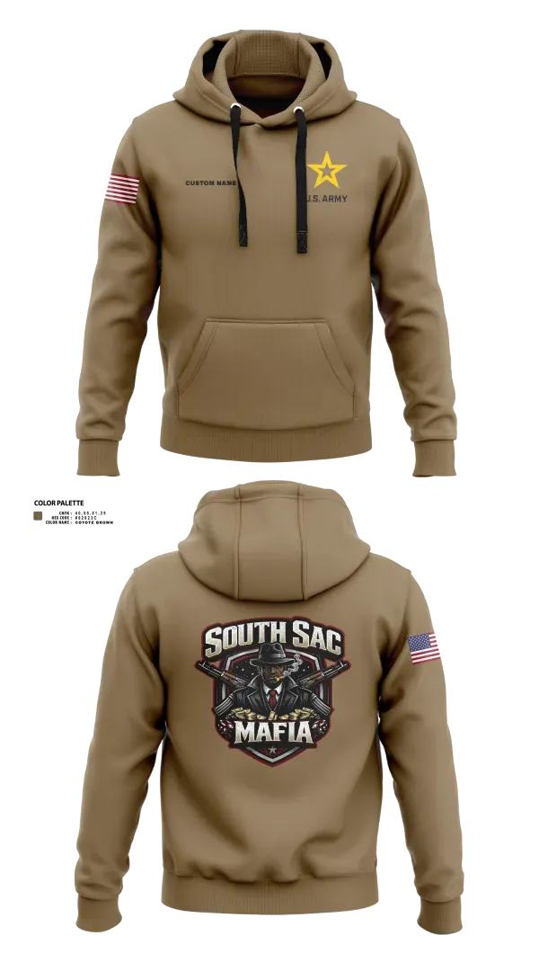 Hoodie, SAC SOUTH, Army, Teamtime, Team time, sublimation, custom sports apparel, team uniforms, spirit wear, spiritwear, sports uniforms, custom shirts, team store, custom team store, fundraiser sports, apparel fundraiser