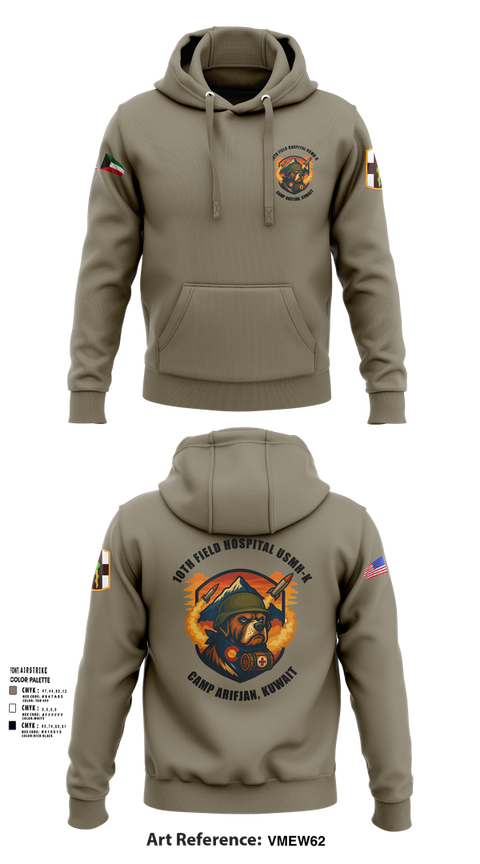 Hoodie, 10th Field Hospital (FWD), , Teamtime, Team time, sublimation, custom sports apparel, team uniforms, spirit wear, spiritwear, sports uniforms, custom shirts, team store, custom team store, fundraiser sports, apparel fundraiser
