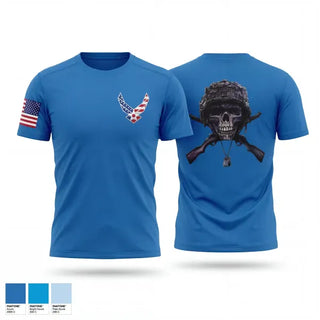 Short Sleeve Performance Shirt, Scottsbluff JROTC, Air Force, Teamtime, Team time, sublimation, custom sports apparel, team uniforms, spirit wear, spiritwear, sports uniforms, custom shirts, team store, custom team store, fundraiser sports, apparel fundraiser