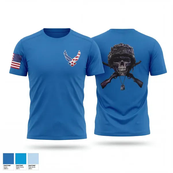 Short Sleeve Performance Shirt, Scottsbluff JROTC, Air Force, Teamtime, Team time, sublimation, custom sports apparel, team uniforms, spirit wear, spiritwear, sports uniforms, custom shirts, team store, custom team store, fundraiser sports, apparel fundraiser