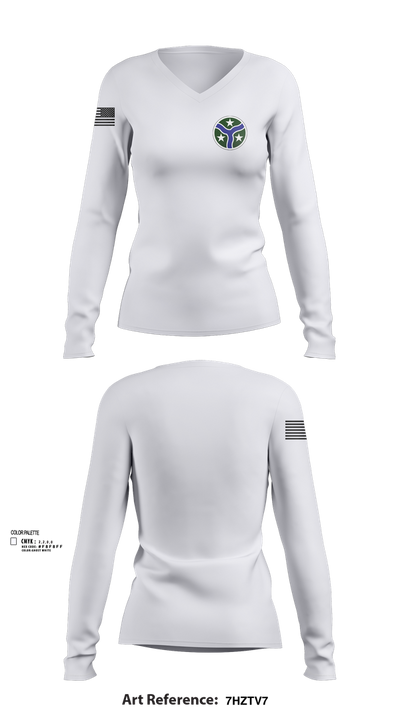 278th Armored Cavalry Regiment 63625582 Women's Long Sleeve V-neck Shirt - 102