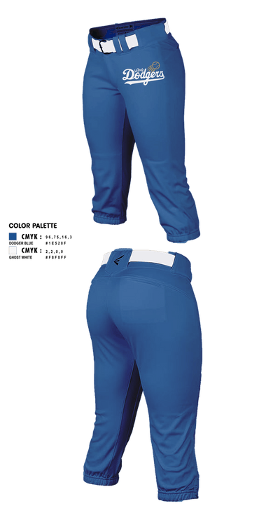 Lady Dodgers 30503998 Softball Pants - 2