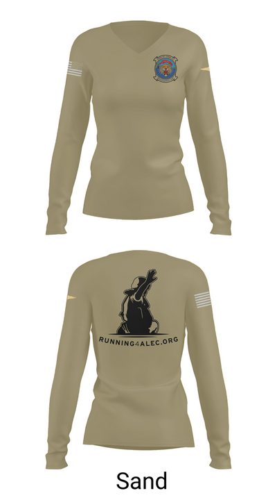 Tiger-43 85546110 Women's Long Sleeve V-neck Shirt - 97