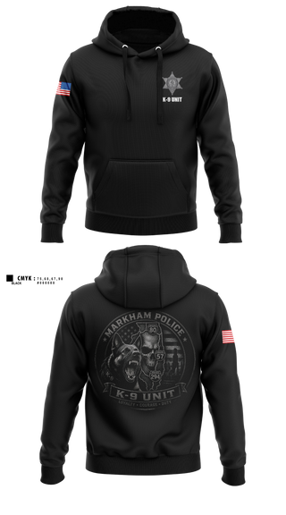 Hoodie, Markham Police K9 Unit, Police, Teamtime, Team time, sublimation, custom sports apparel, team uniforms, spirit wear, spiritwear, sports uniforms, custom shirts, team store, custom team store, fundraiser sports, apparel fundraiser