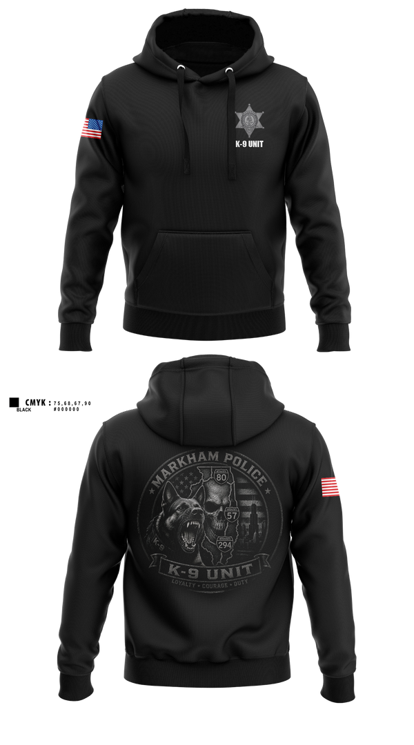 Hoodie, Markham Police K9 Unit, Police, Teamtime, Team time, sublimation, custom sports apparel, team uniforms, spirit wear, spiritwear, sports uniforms, custom shirts, team store, custom team store, fundraiser sports, apparel fundraiser