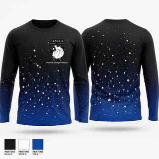Long Sleeve Performance Shirt, Hall’s Basketball Evolution, Men's Basketball, Teamtime, Team time, sublimation, custom sports apparel, team uniforms, spirit wear, spiritwear, sports uniforms, custom shirts, team store, custom team store, fundraiser sports, apparel fundraiser