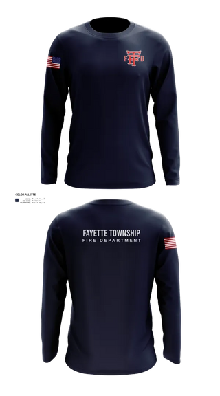 Long Sleeve Performance Shirt, Fayette Township Fire Department, Fire Department, Teamtime, Team time, sublimation, custom sports apparel, team uniforms, spirit wear, spiritwear, sports uniforms, custom shirts, team store, custom team store, fundraiser sports, apparel fundraiser