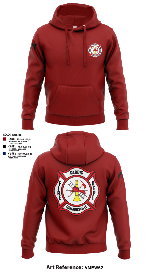 Hoodie, Sardis-Timmonsville fire department station 1, , Teamtime, Team time, sublimation, custom sports apparel, team uniforms, spirit wear, spiritwear, sports uniforms, custom shirts, team store, custom team store, fundraiser sports, apparel fundraiser