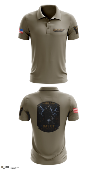 Short Sleeve Performance Polo, Robocop UAS UT, Baseball, Teamtime, Team time, sublimation, custom sports apparel, team uniforms, spirit wear, spiritwear, sports uniforms, custom shirts, team store, custom team store, fundraiser sports, apparel fundraiser