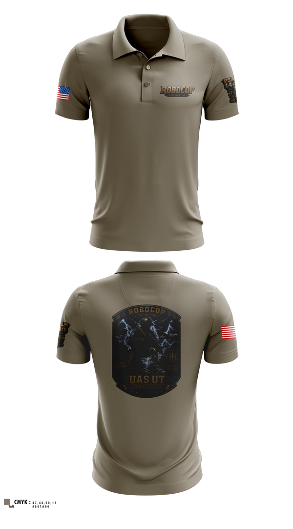 Short Sleeve Performance Polo, Robocop UAS UT, Baseball, Teamtime, Team time, sublimation, custom sports apparel, team uniforms, spirit wear, spiritwear, sports uniforms, custom shirts, team store, custom team store, fundraiser sports, apparel fundraiser