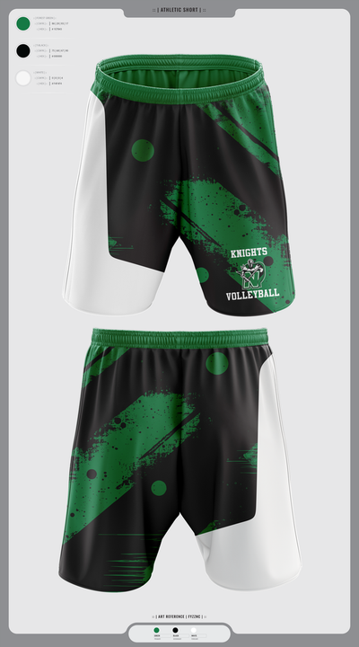 Nordonia Knights Volleyball 89412151 Athletic Shorts With Pockets - 3