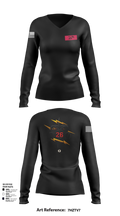 26th CM Co 80721197 Women's Long Sleeve V-neck Shirt - 105