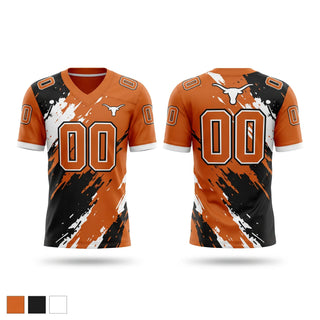 Football Jersey, Lazbuddie longhorns, , Teamtime, Team time, sublimation, custom sports apparel, team uniforms, spirit wear, spiritwear, sports uniforms, custom shirts, team store, custom team store, fundraiser sports, apparel fundraiser