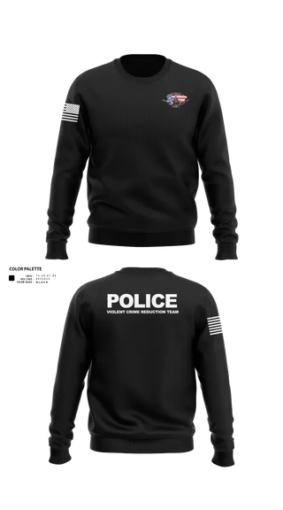 Crew Neck Sweatshirt, D3 Violent Crimes Reduction Team, Police, Teamtime, Team time, sublimation, custom sports apparel, team uniforms, spirit wear, spiritwear, sports uniforms, custom shirts, team store, custom team store, fundraiser sports, apparel fundraiser