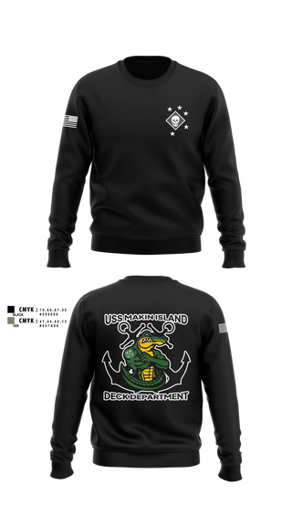 Crew Neck Sweatshirt, DECK DEPARTMENT, , Teamtime, Team time, sublimation, custom sports apparel, team uniforms, spirit wear, spiritwear, sports uniforms, custom shirts, team store, custom team store, fundraiser sports, apparel fundraiser