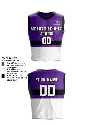 Womens Basketball Jersey, Meadville R-IV Junior High School Basketball, Women's Basketball, Teamtime, Team time, sublimation, custom sports apparel, team uniforms, spirit wear, spiritwear, sports uniforms, custom shirts, team store, custom team store, fundraiser sports, apparel fundraiser