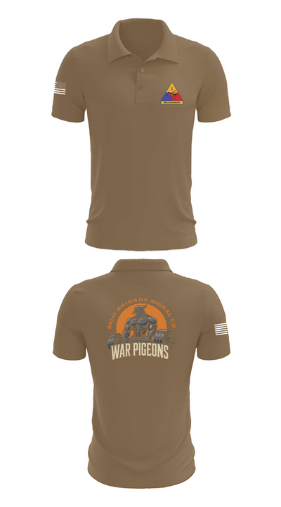 261st War Pigeons Short Sleeve Performance Polo - 7