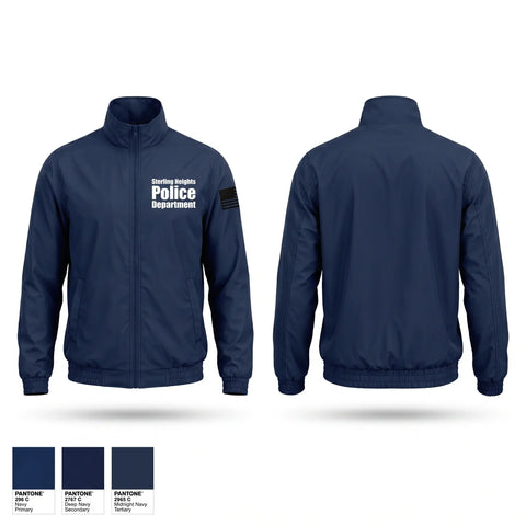 Windbreaker, Sterling Heights Police Department, Police, Teamtime, Team time, sublimation, custom sports apparel, team uniforms, spirit wear, spiritwear, sports uniforms, custom shirts, team store, custom team store, fundraiser sports, apparel fundraiser