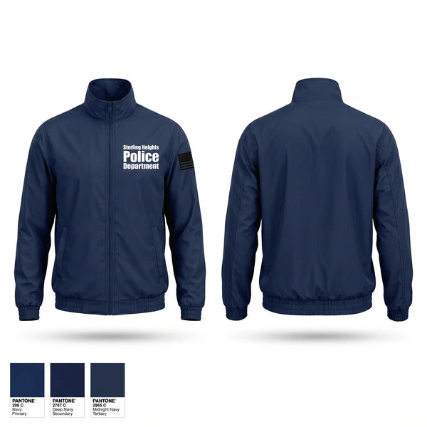 Windbreaker, Sterling Heights Police Department, Police, Teamtime, Team time, sublimation, custom sports apparel, team uniforms, spirit wear, spiritwear, sports uniforms, custom shirts, team store, custom team store, fundraiser sports, apparel fundraiser