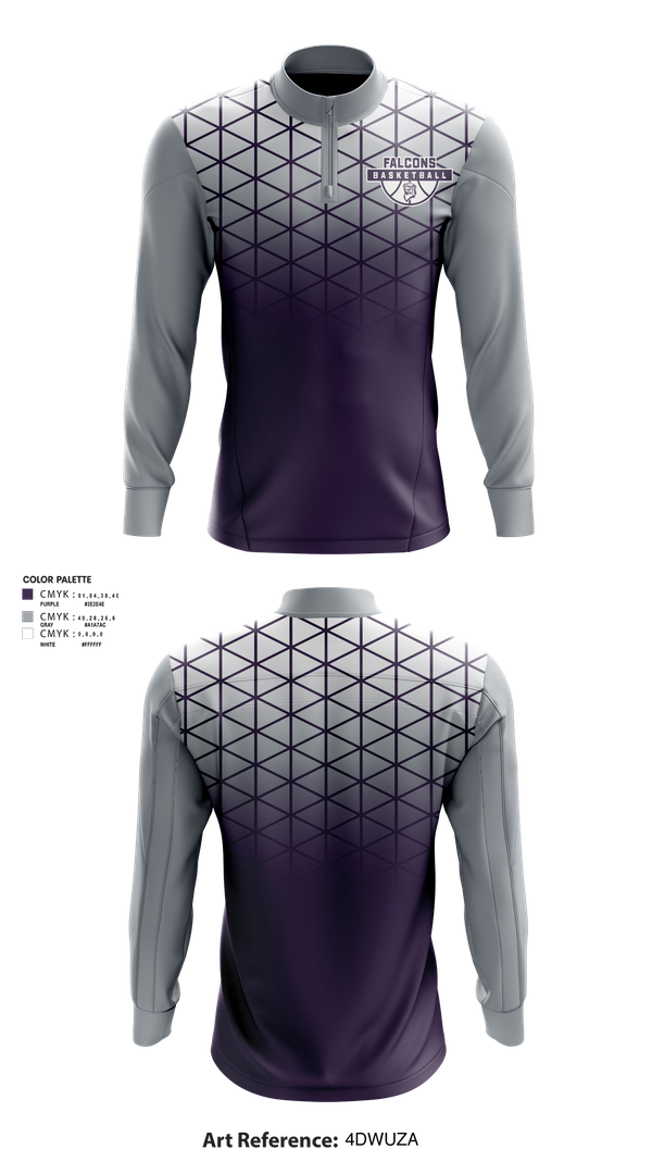Quarter Zip Jacket, Lincoln Northwest Basketball, Men's Basketball, Teamtime, Team time, sublimation, custom sports apparel, team uniforms, spirit wear, spiritwear, sports uniforms, custom shirts, team store, custom team store, fundraiser sports, apparel fundraiser