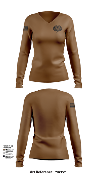 Womens Long Sleeve Vneck Shirt, Alligator Alcatraz, , Teamtime, Team time, sublimation, custom sports apparel, team uniforms, spirit wear, spiritwear, sports uniforms, custom shirts, team store, custom team store, fundraiser sports, apparel fundraiser