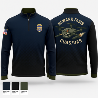 Quarter Zip Jacket, Newark FAMS, , Teamtime, Team time, sublimation, custom sports apparel, team uniforms, spirit wear, spiritwear, sports uniforms, custom shirts, team store, custom team store, fundraiser sports, apparel fundraiser