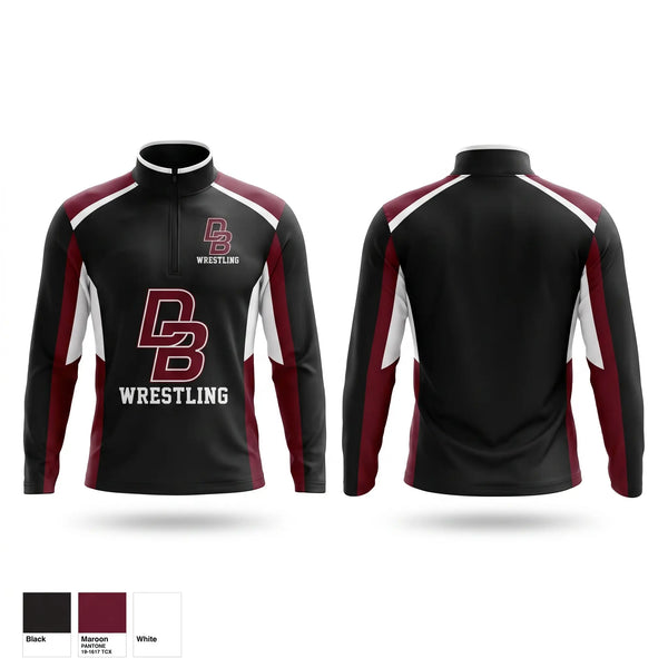 Quarter Zip Jacket, Don Bosco Ironmen Wrestling, Wrestling, Teamtime, Team time, sublimation, custom sports apparel, team uniforms, spirit wear, spiritwear, sports uniforms, custom shirts, team store, custom team store, fundraiser sports, apparel fundraiser
