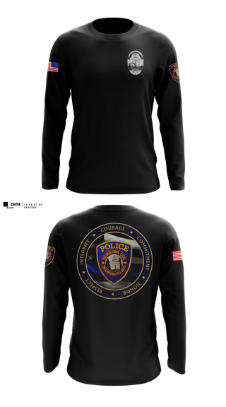 Long Sleeve Performance Shirt, Georgetown Police Department, Police, Teamtime, Team time, sublimation, custom sports apparel, team uniforms, spirit wear, spiritwear, sports uniforms, custom shirts, team store, custom team store, fundraiser sports, apparel fundraiser