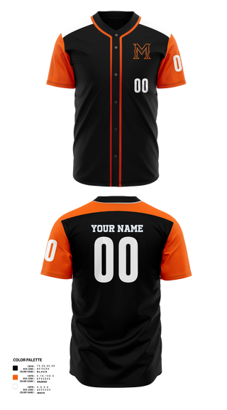 Full Button Baseball Jersey, MONTVILLE, Baseball, Teamtime, Team time, sublimation, custom sports apparel, team uniforms, spirit wear, spiritwear, sports uniforms, custom shirts, team store, custom team store, fundraiser sports, apparel fundraiser