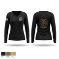 Bradenton Police Department SWAT Women's Long Sleeve V-neck Shirt - 1