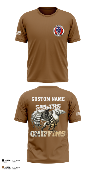 345th TRS 44562231 Short Sleeve Performance Shirt - 3