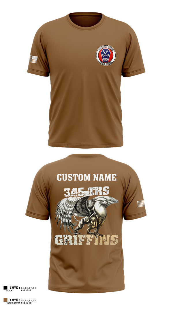 Short Sleeve Performance Shirt, 345th TRS, , Teamtime, Team time, sublimation, custom sports apparel, team uniforms, spirit wear, spiritwear, sports uniforms, custom shirts, team store, custom team store, fundraiser sports, apparel fundraiser