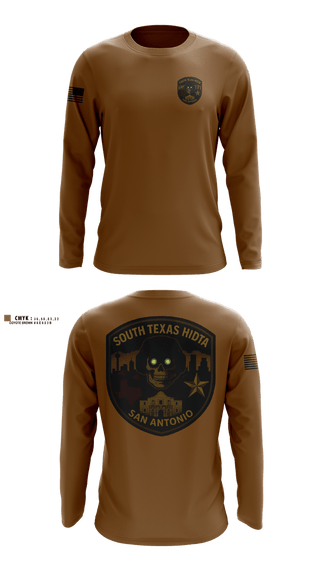 Long Sleeve Performance Shirt, South Texas HIDTA, Police, Teamtime, Team time, sublimation, custom sports apparel, team uniforms, spirit wear, spiritwear, sports uniforms, custom shirts, team store, custom team store, fundraiser sports, apparel fundraiser