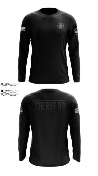 Long Sleeve Performance Shirt, Montgomery County Sheriff’s Office K9 Unit, Police, Teamtime, Team time, sublimation, custom sports apparel, team uniforms, spirit wear, spiritwear, sports uniforms, custom shirts, team store, custom team store, fundraiser sports, apparel fundraiser