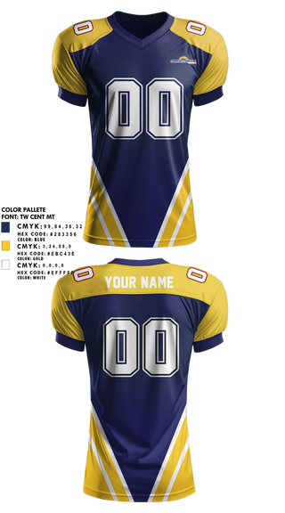 Football Jersey, Commerce Chargers Youth Football And Cheer, , Teamtime, Team time, sublimation, custom sports apparel, team uniforms, spirit wear, spiritwear, sports uniforms, custom shirts, team store, custom team store, fundraiser sports, apparel fundraiser