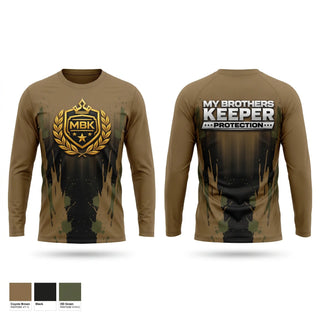 Long Sleeve Performance Shirt, MBK PROTECTION, , Teamtime, Team time, sublimation, custom sports apparel, team uniforms, spirit wear, spiritwear, sports uniforms, custom shirts, team store, custom team store, fundraiser sports, apparel fundraiser