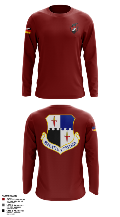Saber Rugby 88389897 Long Sleeve Performance Shirt 1