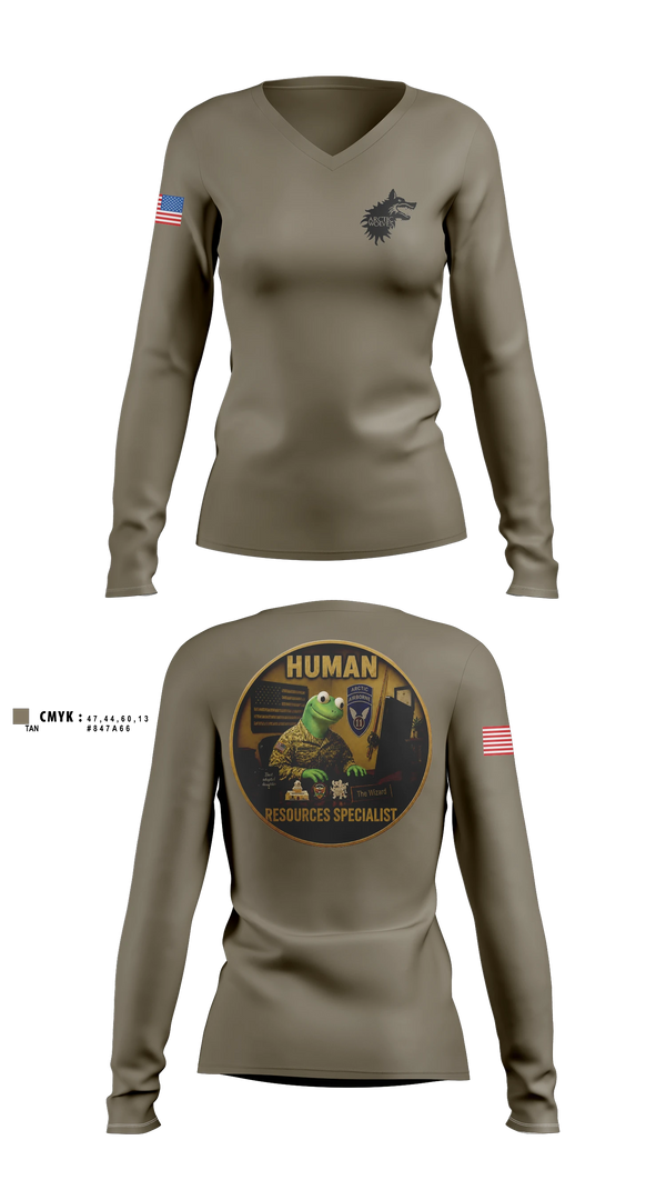 Womens Long Sleeve Vneck Shirt, 1-24 infantry battalion, Army, Teamtime, Team time, sublimation, custom sports apparel, team uniforms, spirit wear, spiritwear, sports uniforms, custom shirts, team store, custom team store, fundraiser sports, apparel fundraiser