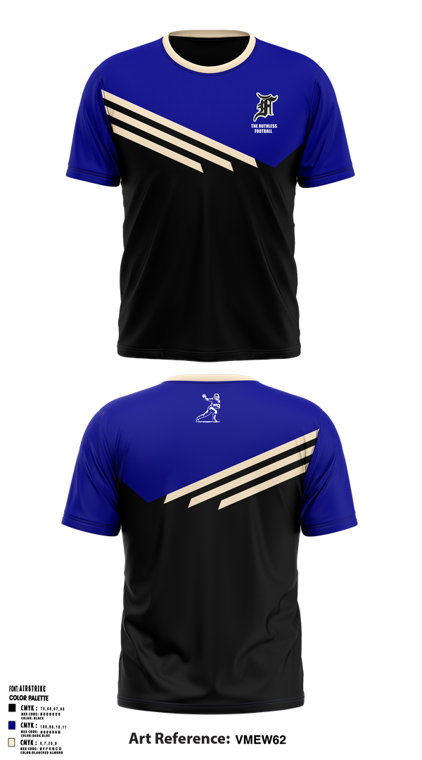 Short Sleeve Performance Shirt, The ruthless footballers, , Teamtime, Team time, sublimation, custom sports apparel, team uniforms, spirit wear, spiritwear, sports uniforms, custom shirts, team store, custom team store, fundraiser sports, apparel fundraiser